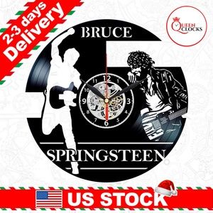 Bruce Springsteen Vinyl Clock Born to Run Gifts